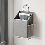 Wall-Mounted Mail Organizer Mesh Pocket Space-Saving Vertical Storage