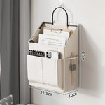 Wall-Mounted Mail Organizer Mesh Pocket Space-Saving Vertical Storage