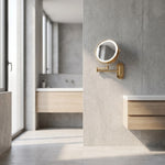 Wall-Mounted Mirror LED Light Double-Sided Magnification Extendable Arm