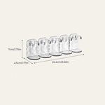 Wall-Mounted Storage Shelves Clear Adjustable No-Drill Installation