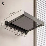 Wall-Mounted Towel Rack Suction Mount Expandable Aluminum