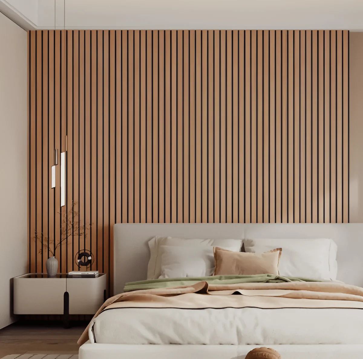 Wall Panels Peel-and-Stick Wood-Look Moisture-Resistant PVC