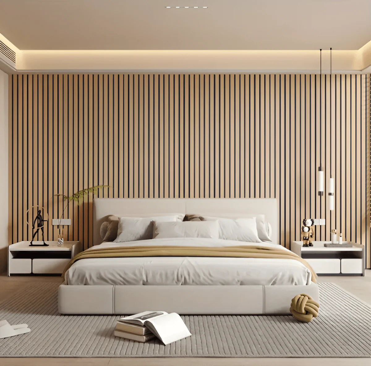 Wall Panels Peel-and-Stick Wood-Look Moisture-Resistant PVC