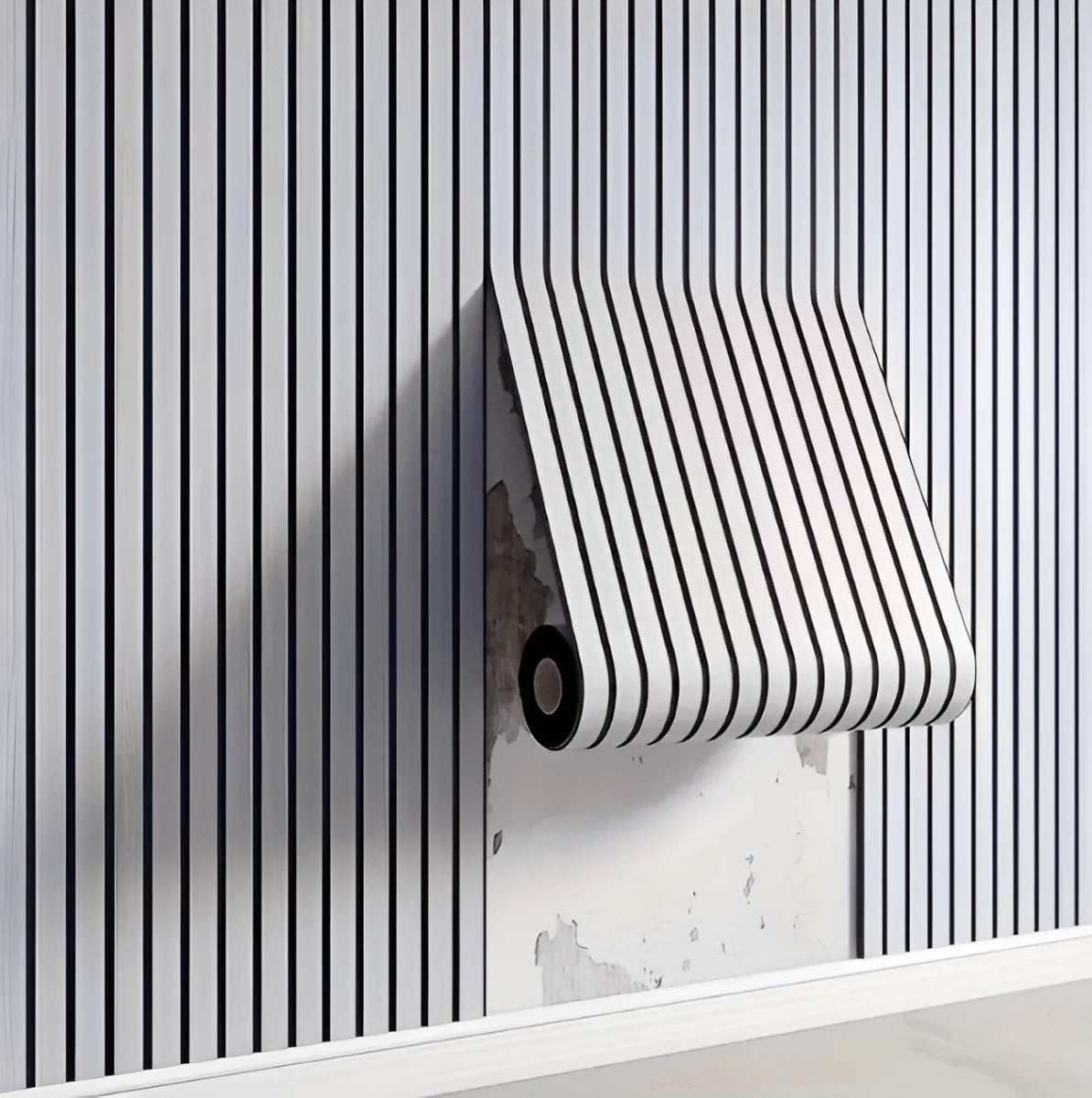 Wall Panels Peel-and-Stick Wood-Look Moisture-Resistant PVC