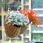 Wall Planter Handwoven Natural Rattan Hanging Design