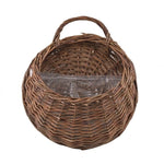 Wall Planter Handwoven Natural Rattan Hanging Design