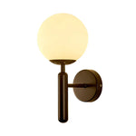 Wall Sconce Clear Globe Shade Modern Vintage Style