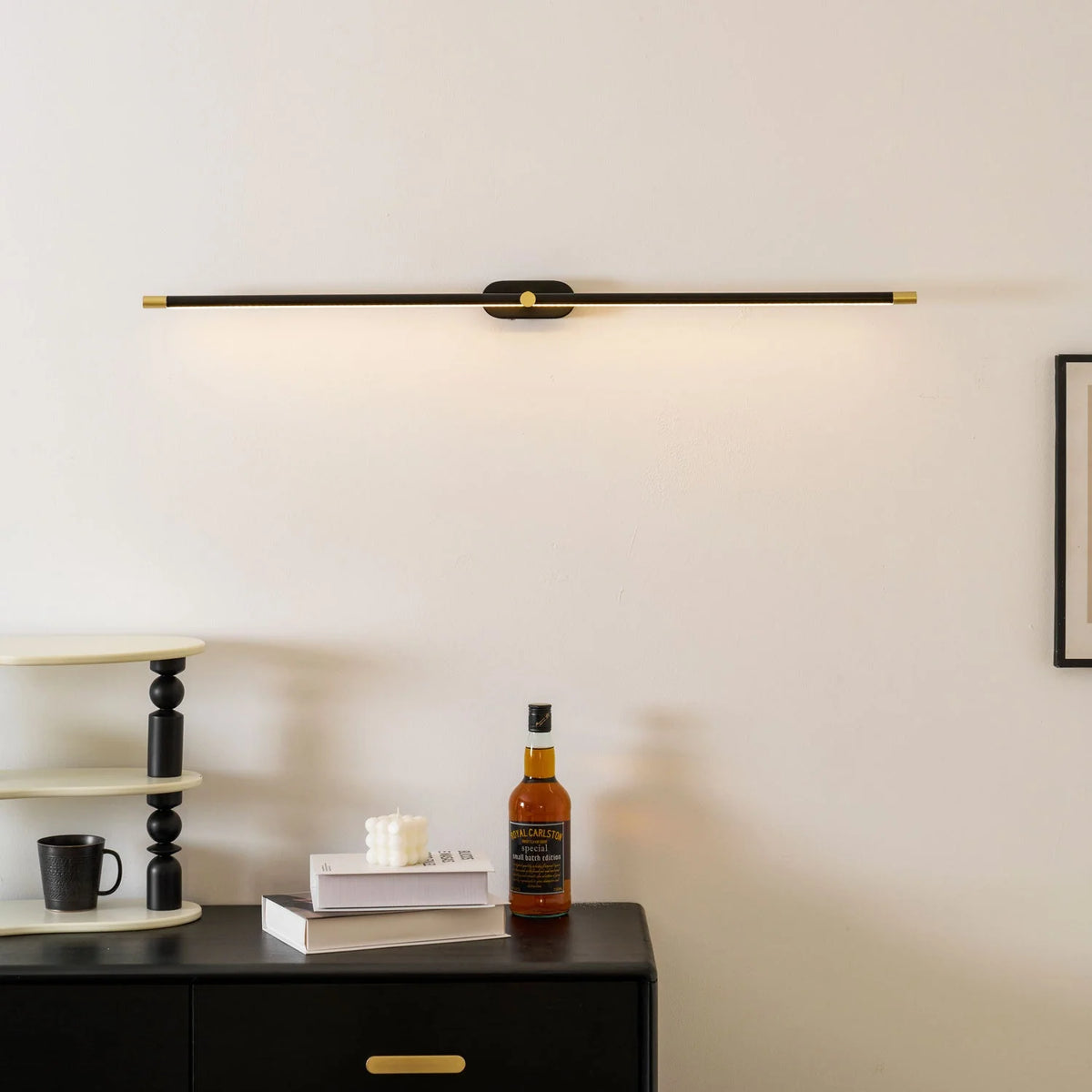 Wall Sconce Slim Linear USB Rechargeable Three-Color Dimmable LED