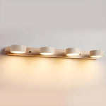 Wall Sconce Travertine Stone & Solid Wood Integrated LED Lighting