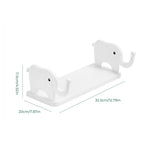 Wall Shelf Elephant-Shaped Floating Suction-Mount