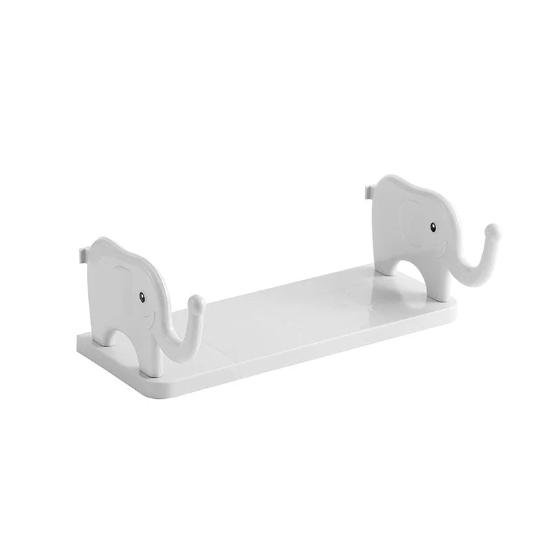 Wall Shelf Elephant-Shaped Floating Suction-Mount