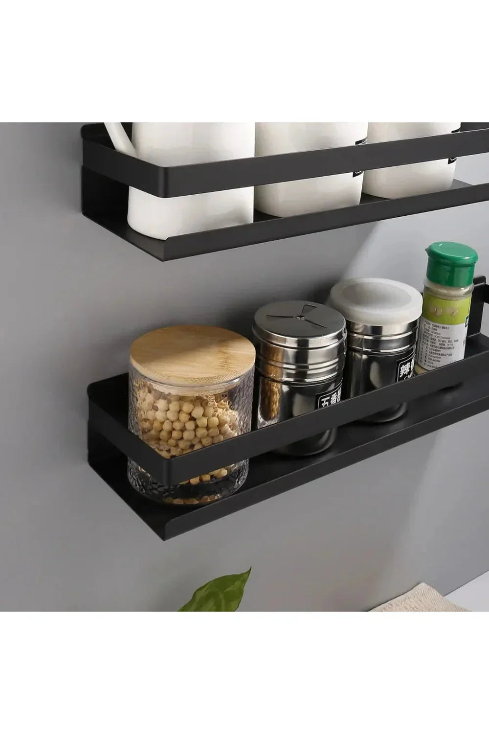 Wall Shelf Metal Wall-Mounted Matte Finish