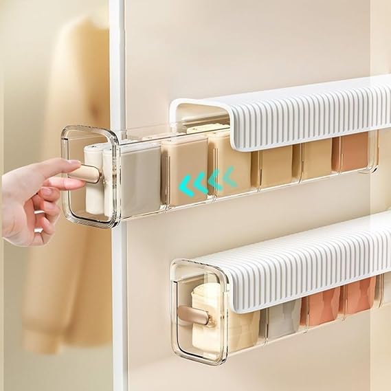 Wall Storage Box Wall-Mounted Transparent Compartments