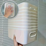 Wall Storage Boxes Wall-Mounted Plastic Set of 10