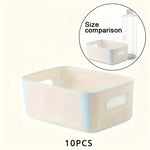 Wall Storage Boxes Wall-Mounted Plastic Set of 10