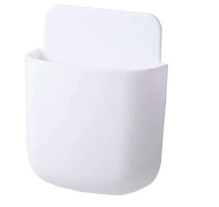 Wall Storage Organizer Adhesive No-Drill With 2 Hooks