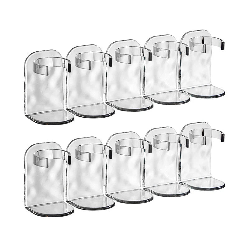 Wall Storage Shelf Transparent Modular Drill-Free Mounting