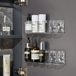 Wall Storage Shelf Transparent Modular Drill-Free Mounting