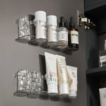 Wall Storage Shelf Transparent Modular Drill-Free Mounting