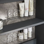 Wall Storage Shelf Transparent Modular Drill-Free Mounting
