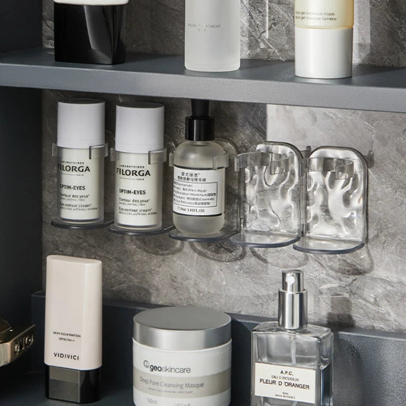Wall Storage Shelf Transparent Modular Drill-Free Mounting