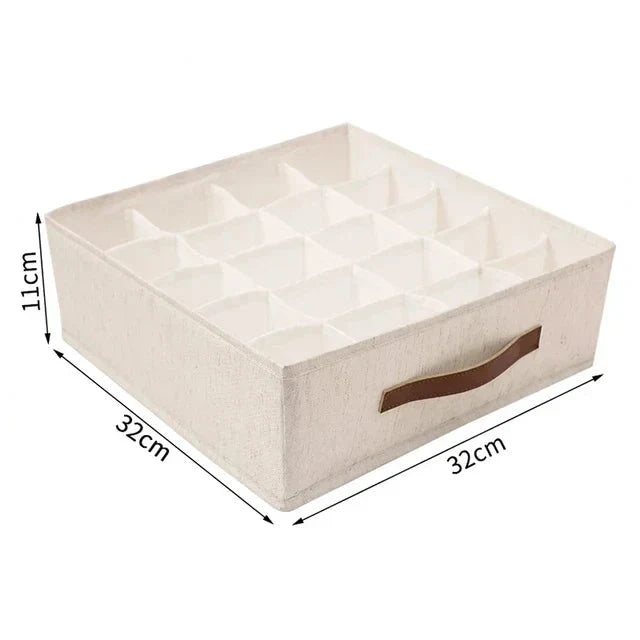 Wardrobe Organizer Foldable Breathable Fabric Compartments