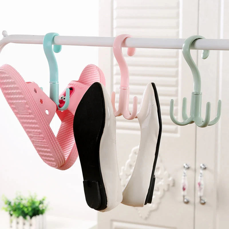 Wardrobe Organizer Hanger 4 Hooks 360° Rotating
