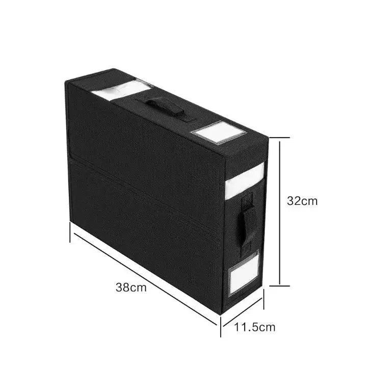 Wardrobe Storage Box Foldable Dust-Resistant Clear Window & Carry Handles