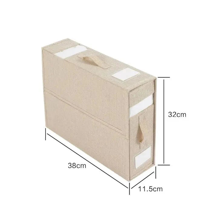 Wardrobe Storage Box Foldable Dust-Resistant Clear Window & Carry Handles