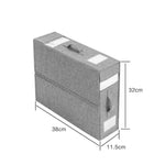 Wardrobe Storage Box Foldable Dust-Resistant Clear Window & Carry Handles