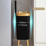 Waste Bin Slim 15L Odour-Sealing Flip-Top
