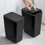 Waste Bin Slim Push-Button Lid Odor-Control 2.64-Gallon Capacity