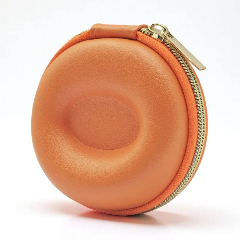 Watch Travel Case Pebbled Leather Crush-Proof Hard Shell Velvet Lined