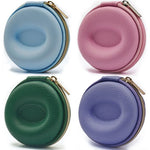 Watch Travel Case Pebbled Leather Crush-Proof Hard Shell Velvet Lined
