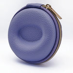 Watch Travel Case Pebbled Leather Crush-Proof Hard Shell Velvet Lined