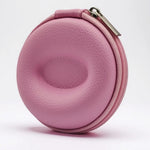 Watch Travel Case Pebbled Leather Crush-Proof Hard Shell Velvet Lined