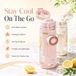 Water Bottle Built-In Fan & Cooling Mist