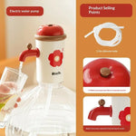 Water Bottle Dispenser Automatic Pump Flower Design Tabletop Use