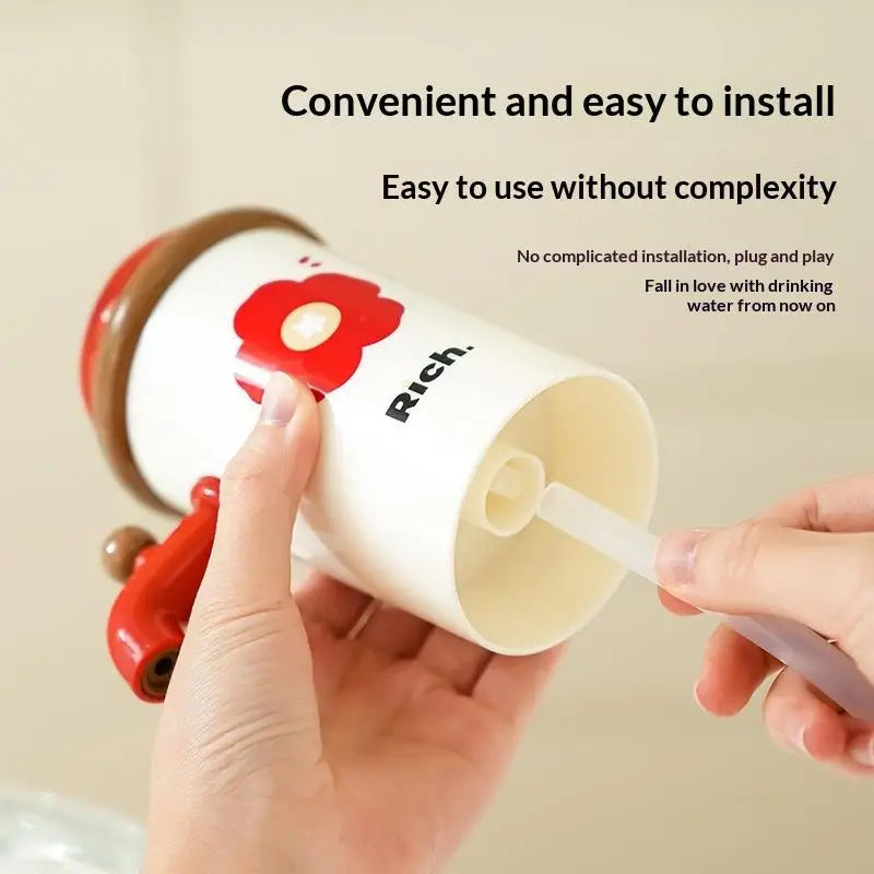 Water Bottle Dispenser Automatic Pump Flower Design Tabletop Use