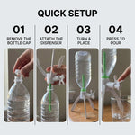 Water Bottle Dispenser Screw-On Manual Press Tap