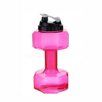 Water Bottle Dumbbell-Shaped 2-in-1 BPA-Free Plastic