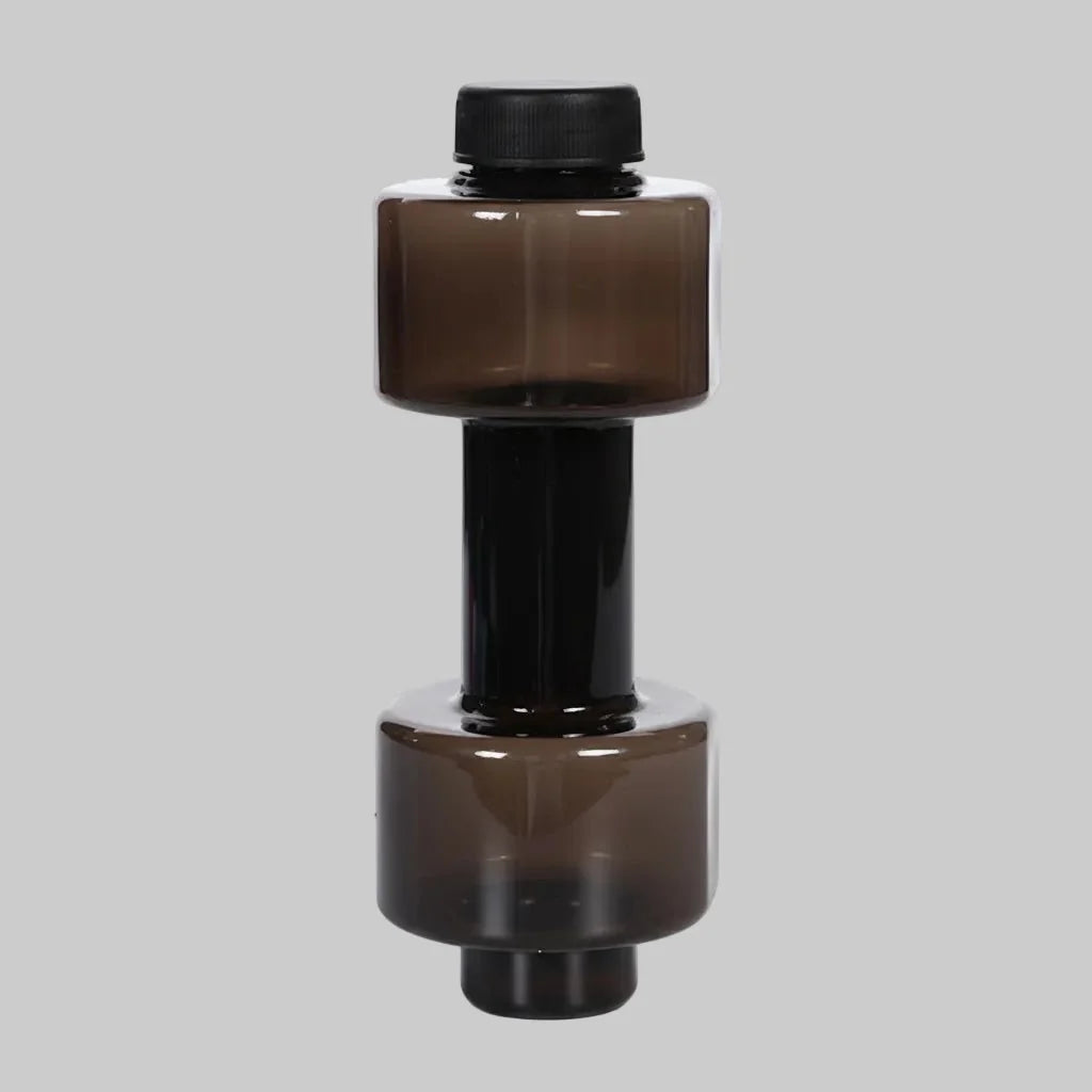 Water Bottle Dumbbell-Shaped 2-in-1 BPA-Free Plastic