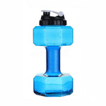Water Bottle Dumbbell-Shaped 2-in-1 BPA-Free Plastic