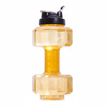 Water Bottle Dumbbell-Shaped 2-in-1 BPA-Free Plastic