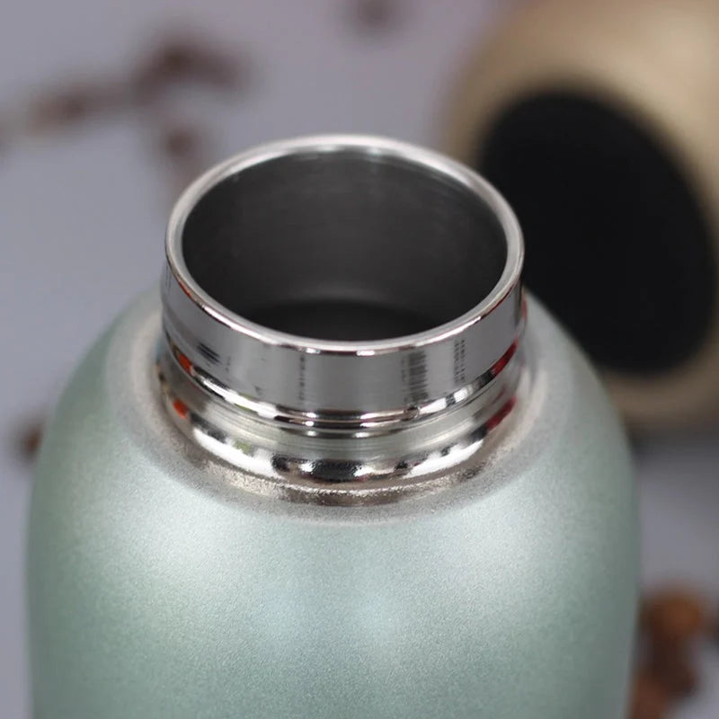 Water Bottle Stainless Steel Double-Wall Insulated Leakproof 10.1 Oz