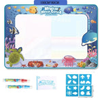 Water Drawing Mat for Kids Reusable Mess-Free Quick-Drying