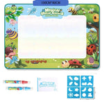 Water Drawing Mat for Kids Reusable Mess-Free Quick-Drying