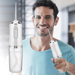 Water Flosser Cordless Rotating Tip & Adjustable Pressure