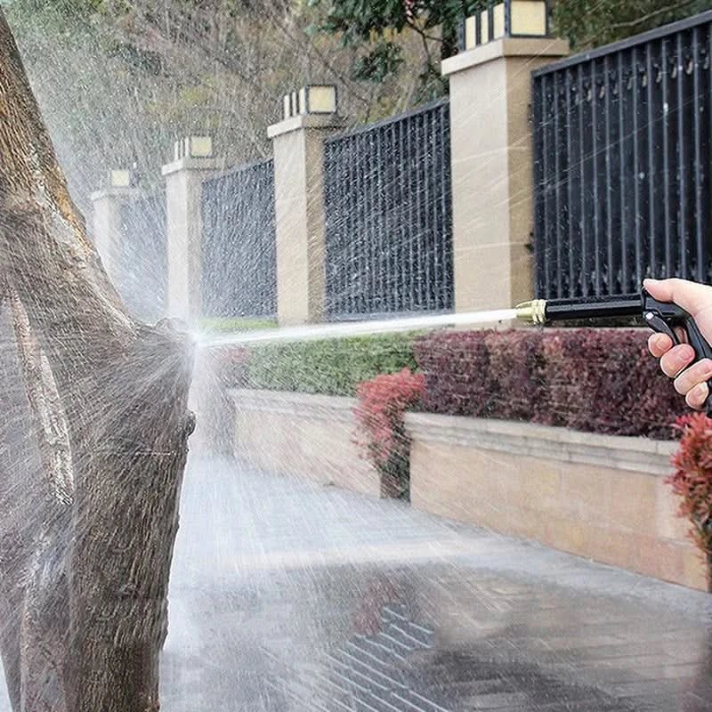 Water Gun Adjustable Spray Ergonomic Handle Hose-Compatible