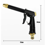 Water Gun Adjustable Spray Ergonomic Handle Hose-Compatible